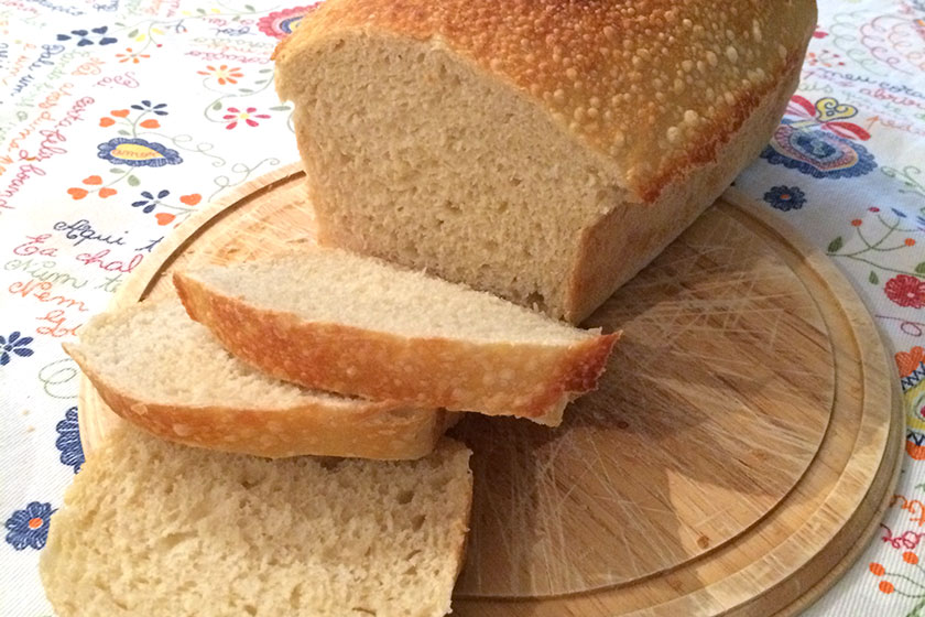 Foto de um pão caseiro
