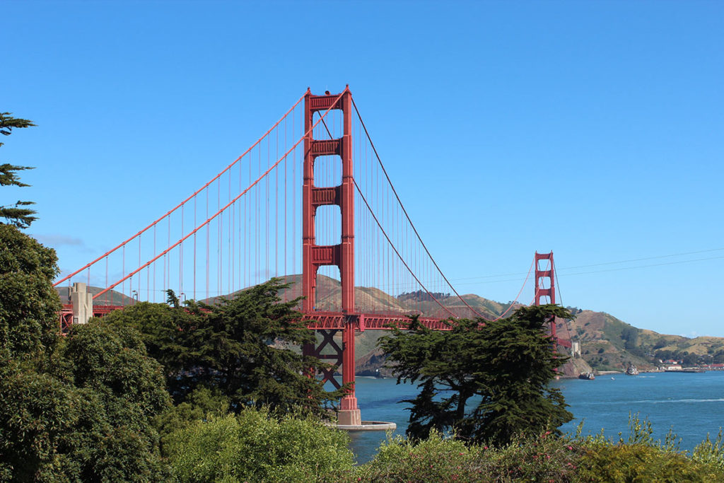 Foto da ponte Golden Gate  em San Francisco