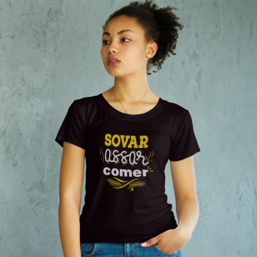 Camiseta Sovar, Assar e Comer (Feminina)