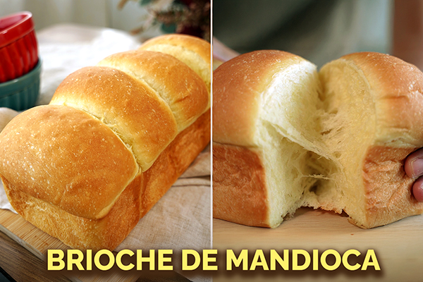 Receita de Brioche de Mandioca